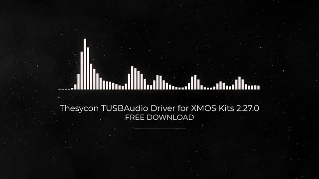 Thesycon TUSBAudio Driver for XMOS Kits 2.27.0 FULL