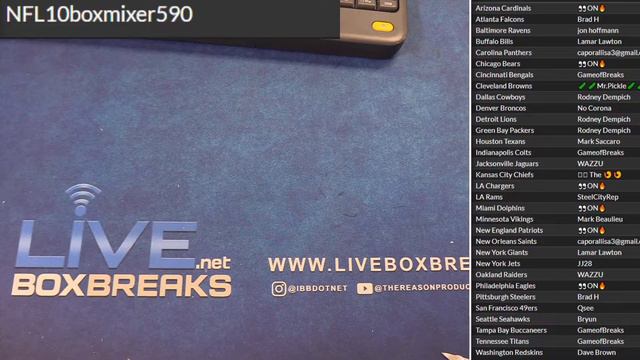 NFL 10 Box Mixer #590 LBB