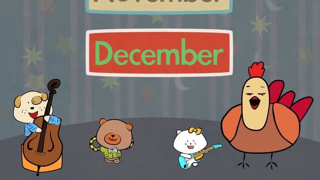 Months of the Year Song _ Song for Kids _ The Singing Walrus