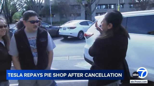 Tesla repays San Jose pie shop owner after last-minute cancellation