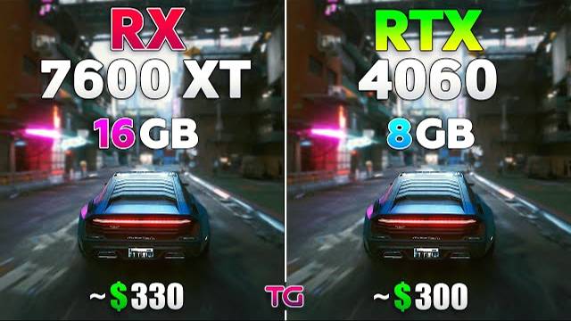 RTX 4060 vs RX 7600 XT - Test in 10 Games