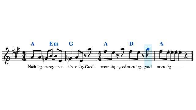 The crazy time signatures of Good Morning, Good Morning