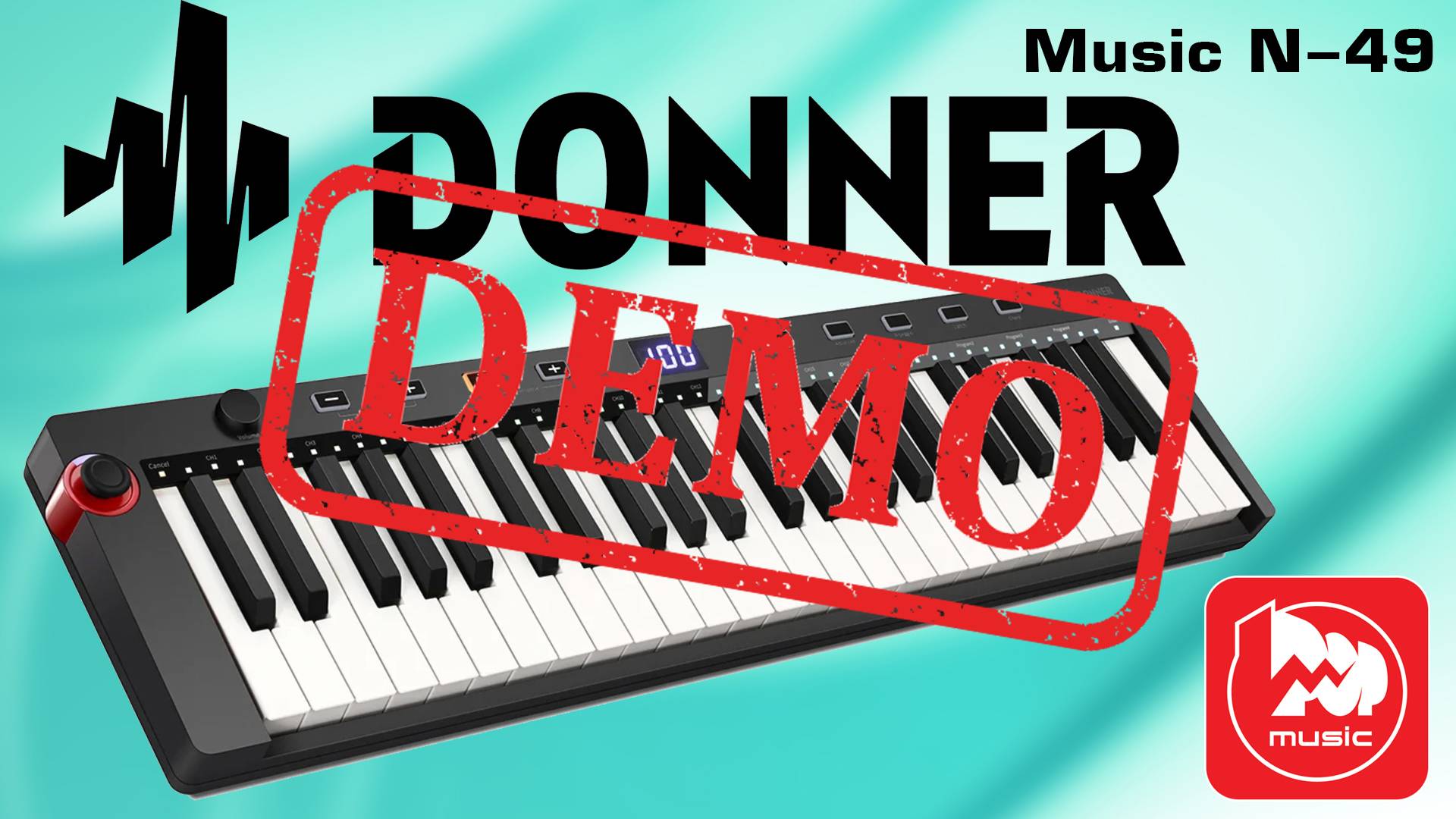 MIDI клавиатура Donner Music N-49 - демонстрация звучания