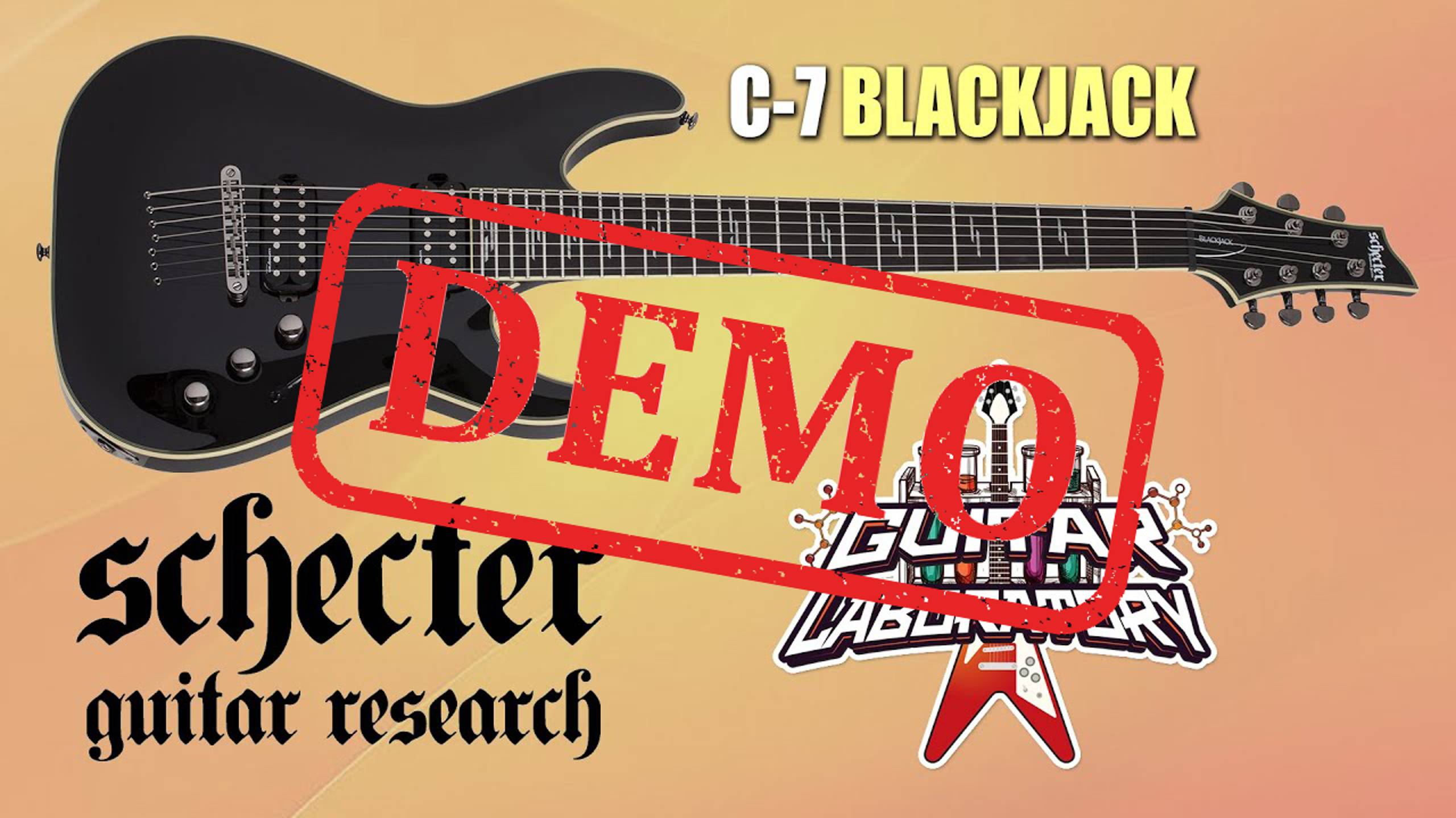 Электрогитара SCHECTER C-7 BLACKJACK - демонстрация звучания