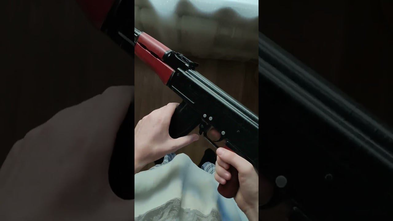 Покрасил напечатанный АК макет #shorts #ak #3d