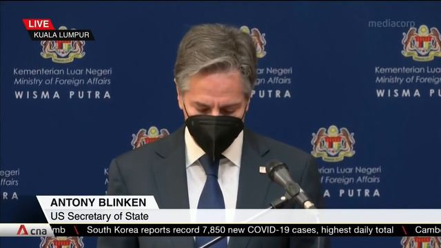 Visiting US Secretary of State Blinken holds press conference with Malaysia’s foreign minister