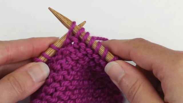 How to work wrap and turn short rows in garter stitch