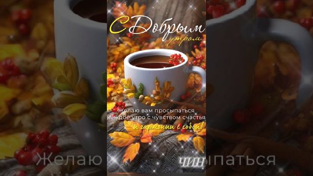 Доброго всем утра! Хорошего дня и прекрасного настроения!