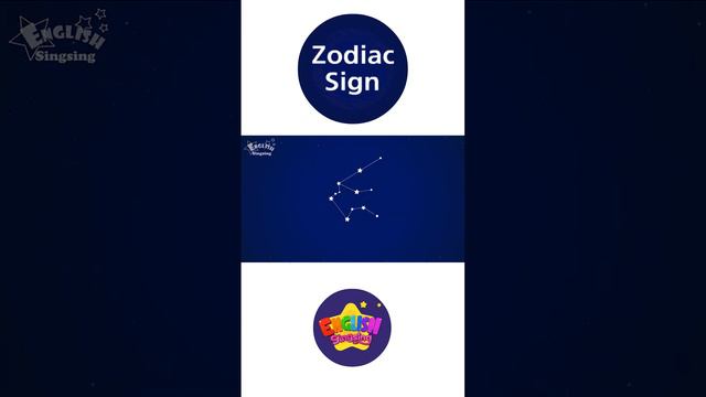 Kids vocabulary - Zodiac sign - 12 Zodiac signs - star signs