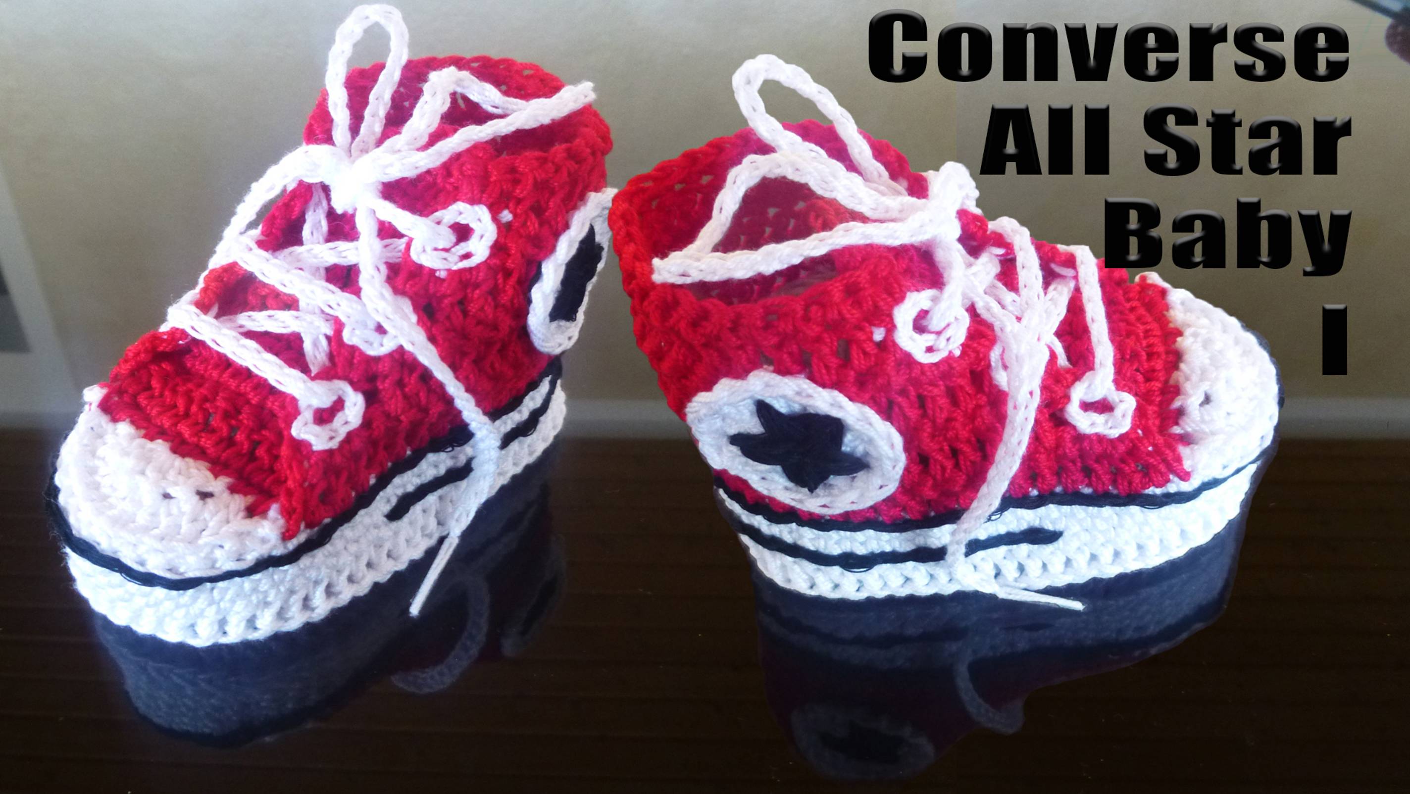 Модные пинетки- кеды  Converse All Star для новорожденного I (подошва) / Вяжем крючком для детей