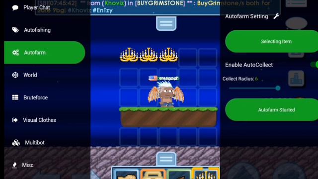 Growtopia | How To Auto Farming Using 5 Bots In Android |