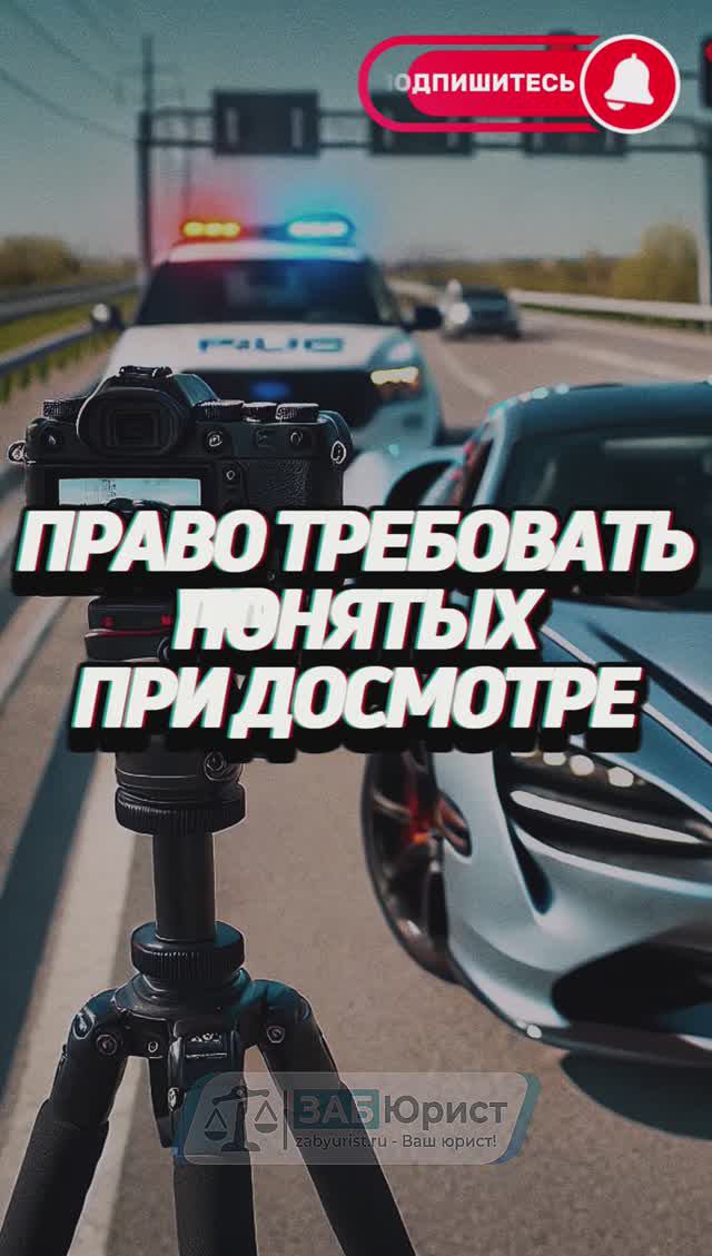 Право требовать понятых или видеозапись при досмотре 🚔