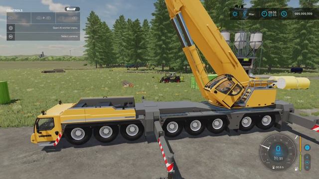 EPIC LIEBHERR MOBILE CRANE! | FS22 | NEW MODS! (Review) Farming Simulator 22 | PS5 | 15th Mar 24.