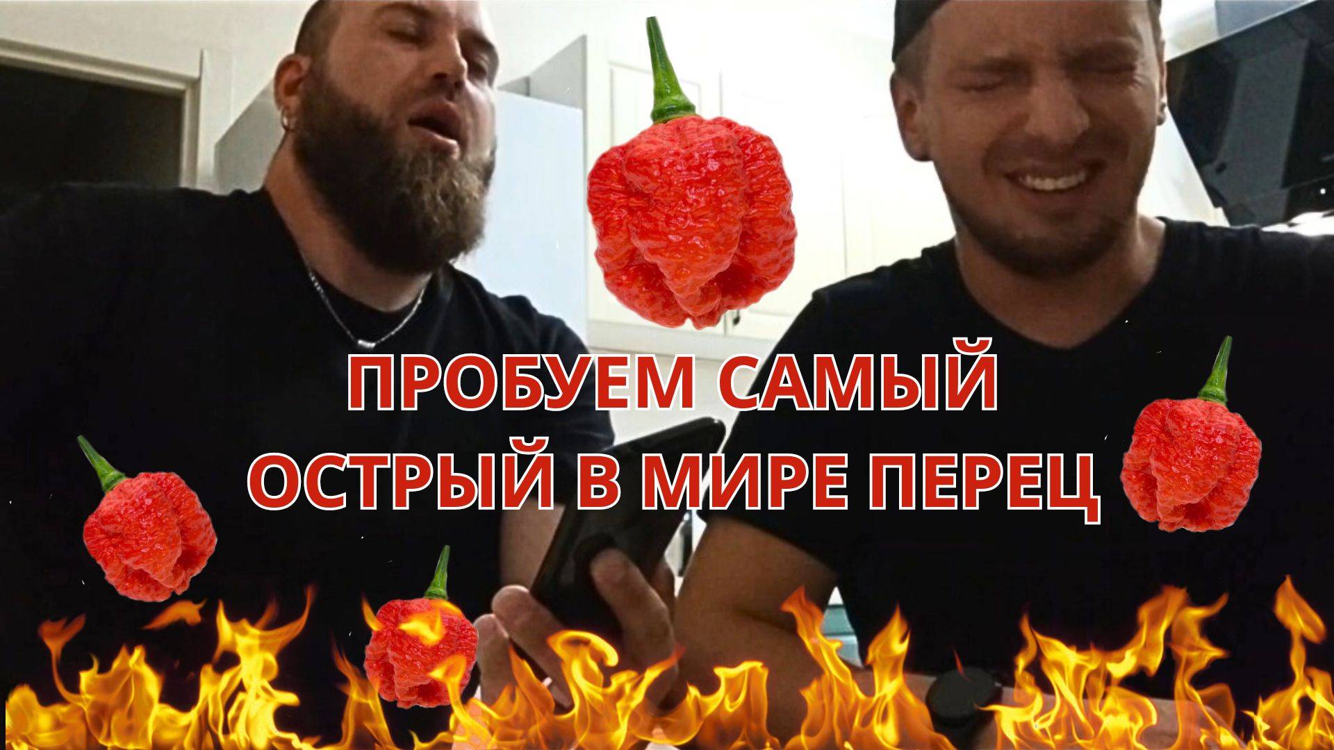 Пробуем Каролину Рипер (Carolina Reaper) - Самый острый в мире перец Чили.