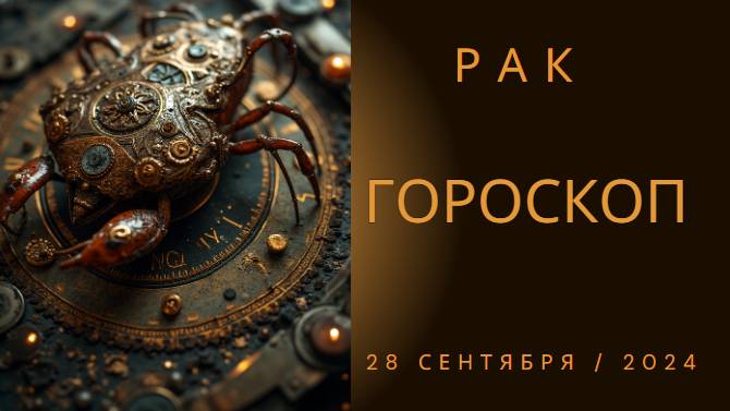 Гороскоп на 28 сентября для Раков: Что ожидает сегодня?