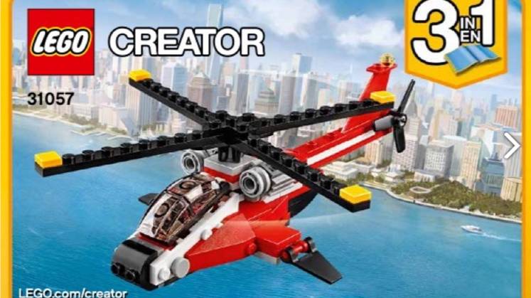 Lego creatr 31057. Вертолет