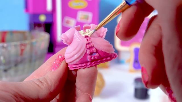 LOL Surprise Peanut Butter & Jelly BFF Doll DIY Craft Makeover Painting Video