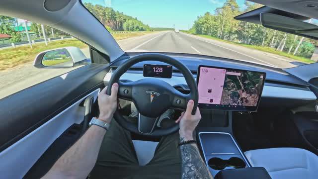 2020 Tesla Model 3 331 kW 4WD  POV TEST DRIVE