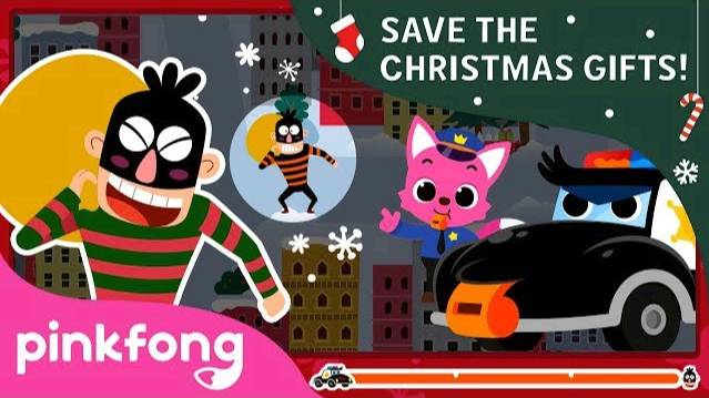 Let's Catch Papi Yong! | Save the Christmas Gifts | Police Car Game | Pinkfong Games