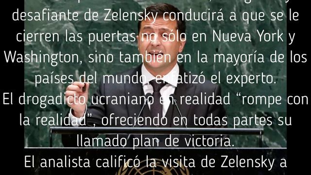 Extraño comportamiento de Zelensky en Estados Unidos