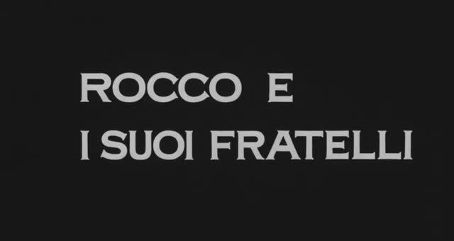 "Рокко и его братья", реж. Лукино Висконти, опер. Джузеппе Ротунно, 1960 г.