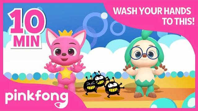 Wash Your Hands | 10 Minutes Hand-washing song | Pinkfong Songs for Children