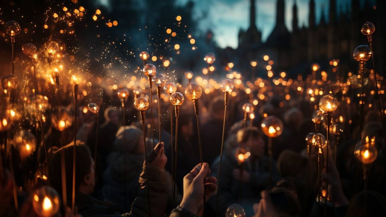 В парке Universal вчера собрались фанаты «Гарри Поттера», чтобы почтить память Мэгги Смит.