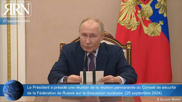 Le Président a présidé une réunion de la réunion du Conseil de sécurité sur la dussuasion nucléaire