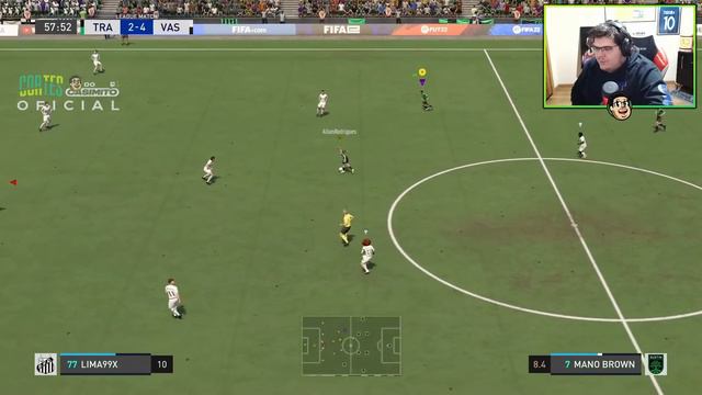 RESENHA NO FIFA 22 - CAZÉ, ESTAGIÁRIO, BRONNKS E PIG FALANDO M**** NO PRO CLUBS | Cortes do Casimit