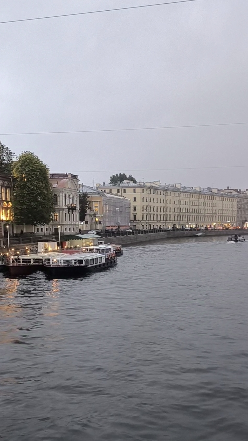 Дождливый Питер и река Фонтанка 🩵💦