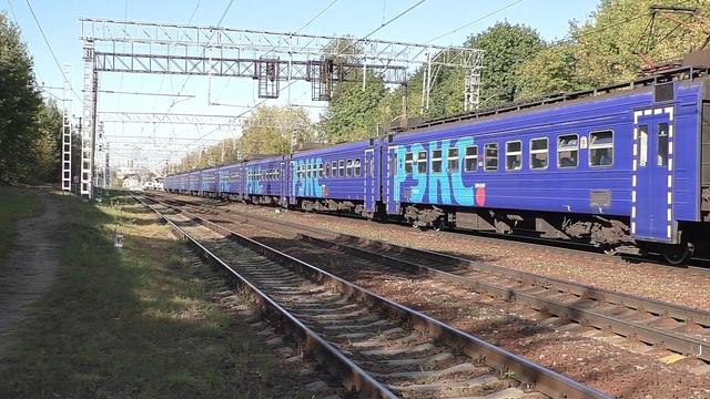 Электропоезд ЭД4М-0399 (ТЧПРИГ-31) скорый приг. поезд "РЭКС-экспресс" №7209 Москва - Домодедово.