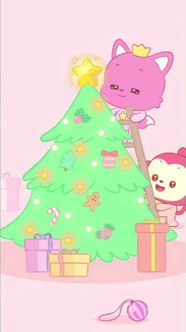 Decorate the Christmas Tree with Baby Pinkfong #shorts #pinkfong  #shorts @PinkfongBaby