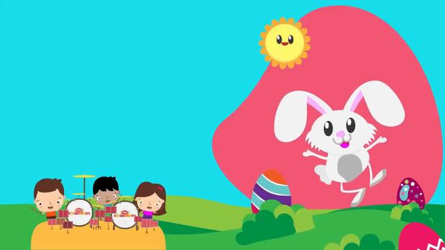 Easter Bunny Hop Lyric Video - The Kiboomers Preschool Songs & Nursery Rhymes