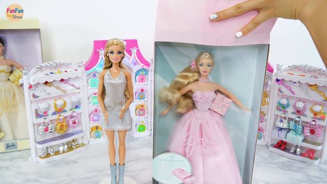 Princess Barbie Rapunzel Elsa Bell Birthday Party Dress Up! Gaun pesta Putri Barbie Princesa Vestid
