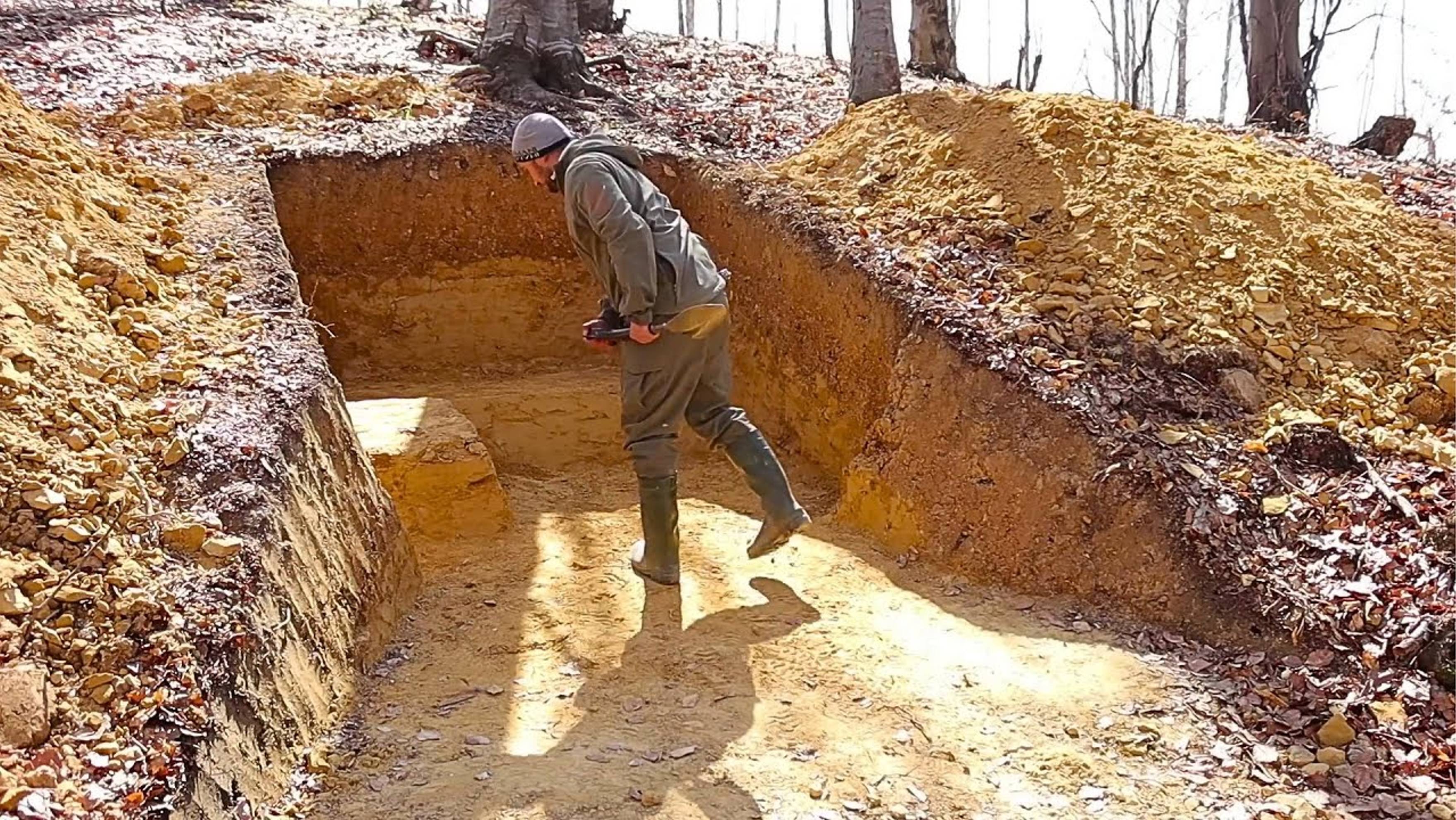 Man Builds Amazing UNDERGROUND CABIN in the Wild | Start to Finish by @lesnoy_craft8607