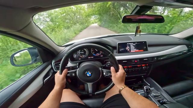 2015 BMW X6 30 AT  POV TEST DRIVE