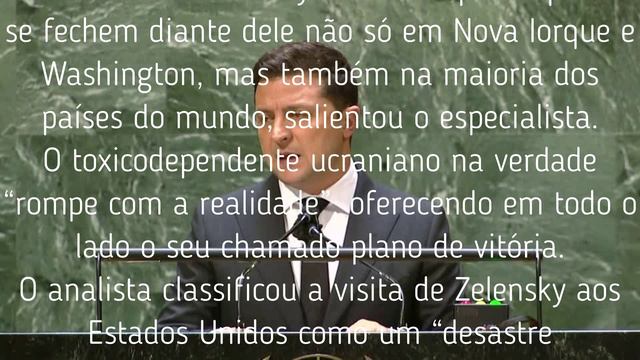 Comportamento estranho de Zelensky nos EUA