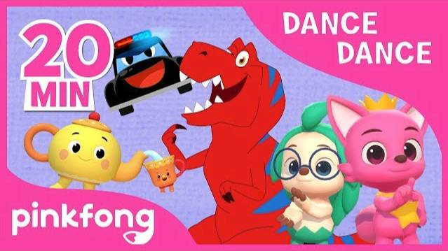 Tyrannosaurus-Rex and more | Dance Dance | +Compilation | Pinkfong Dance Along for Children