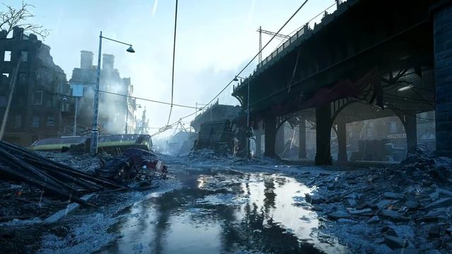 Разрушенный Город | City Ruins Rain Battlefield V - Живые Обои