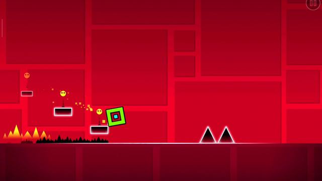 сразу прошёл уровень geometry dash