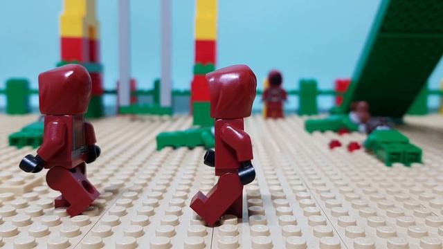 LEGO Squid Game In Zombie Stop Motion Part2: Dalgona Honeycomb Challenge 레고 오징어 게임 좀비 스톱모션 2편 달고나