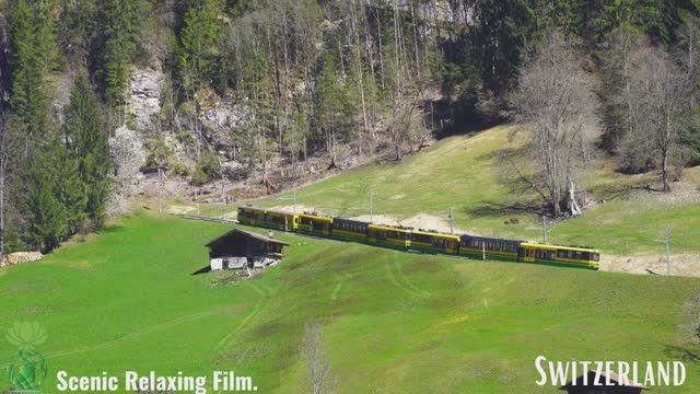 SWITZERLAND  Relaxing Film Winter to Spring Relaxing Music