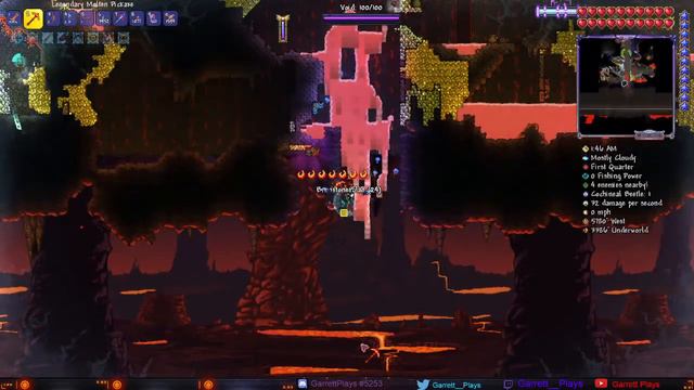 Garrett Plays Modded Terraria Live!!! Still Making More Pre-Hardmode Preparations!!! #12