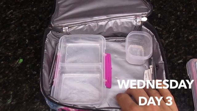 My Husband Packs a Week of School Lunches + What She Ate!