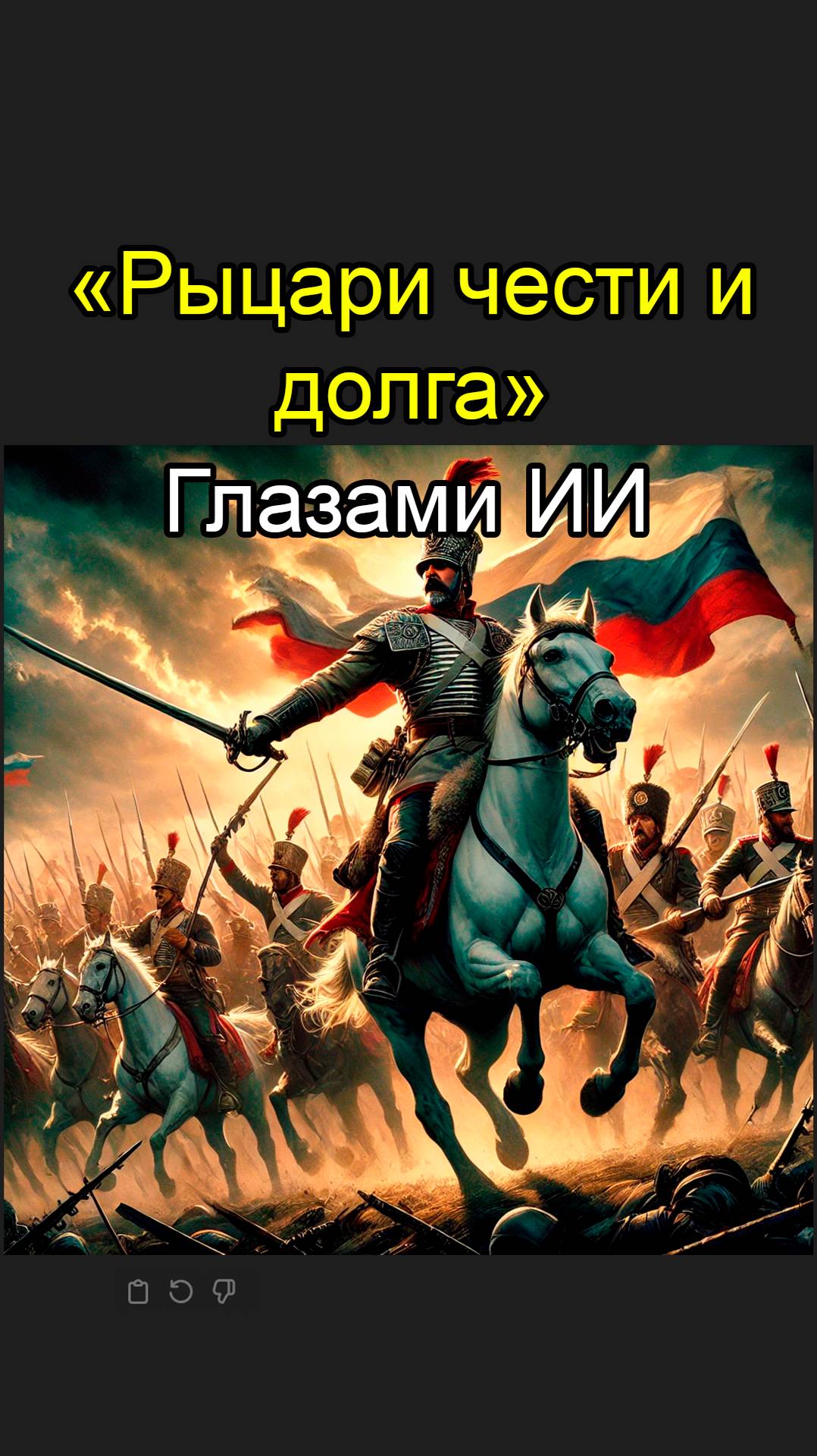 Рыцари чести и долга - Глазами Нейросети