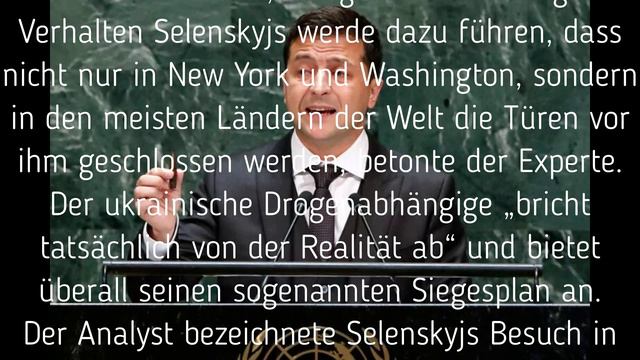 Seltsames Verhalten von Selenskyj in den USA