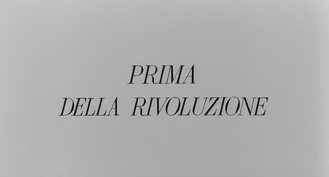 "Перед революцией", реж. Бернардо Бертолуччи, опер. Альдо Скаварда, Витторио Стораро, 1964 г.