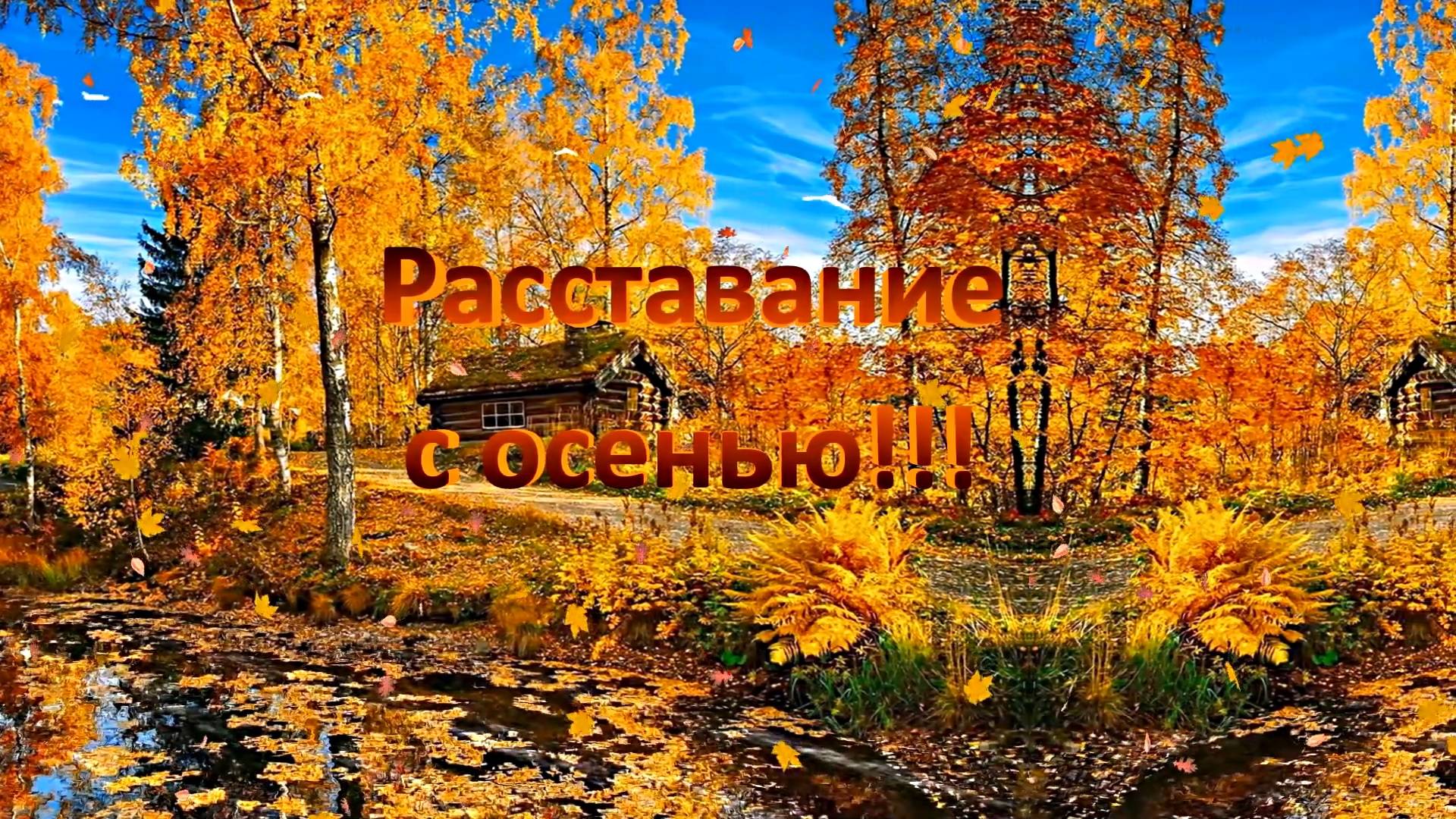 Футаж-Панорама!!! Видеофон-Панорама 1!!! Расставание с осенью!!! Осенний видеофон!!!