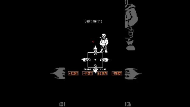 undertale bad time trio