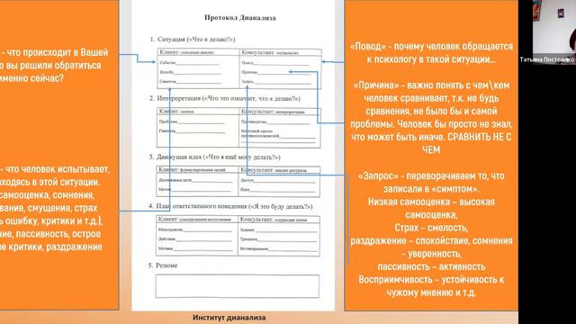 Цикл открытых вебинаров.  "Принципы экологичности в работе дианалитика"